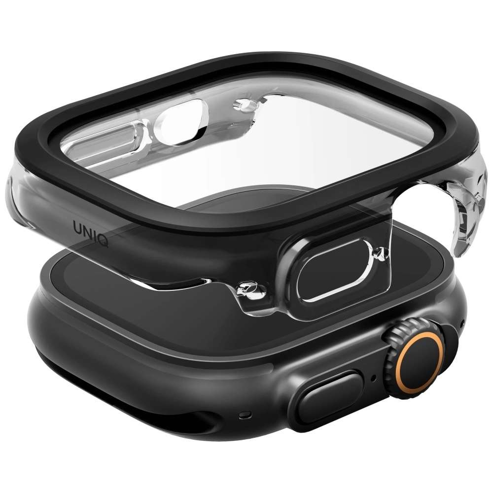 Uniq Voute Tempered Glass Case for Apple Watch Ultra 49mm - Blackeng