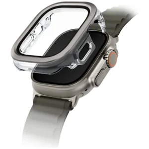 Uniq Voute case with tempered glass for Apple Watch Ultra 49 mm - silvereng