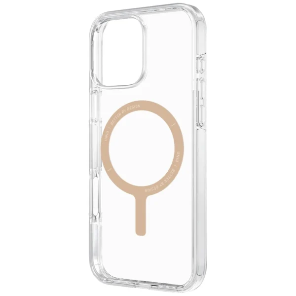 Uniq Clario Magclick Charging Case for iPhone 16 Pro Max - Transparent Goldeng