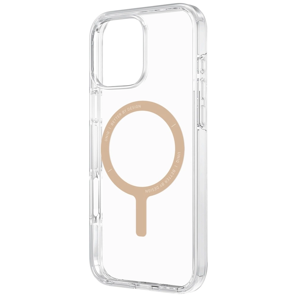 Uniq Clario Magclick Charging Case for iPhone 16 Pro Max - Transparent Goldeng