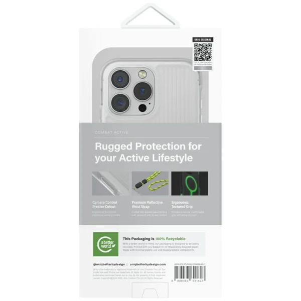 Uniq Combat Active Magclick Charging Case for iPhone 16 Pro - Whiteeng
