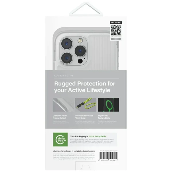 Uniq Combat Active Magclick Charging Case for iPhone 16 Pro Max - Whiteeng