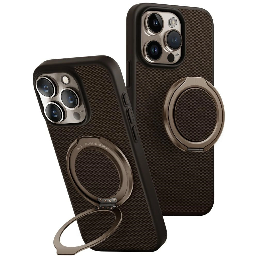 Uniq Keva Air Magclick Charging GripFit Case for iPhone 16 Pro - Browneng