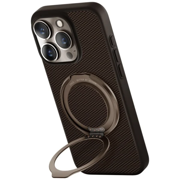 Uniq Keva Air Magclick Charging GripFit Case for iPhone 16 Pro - Browneng