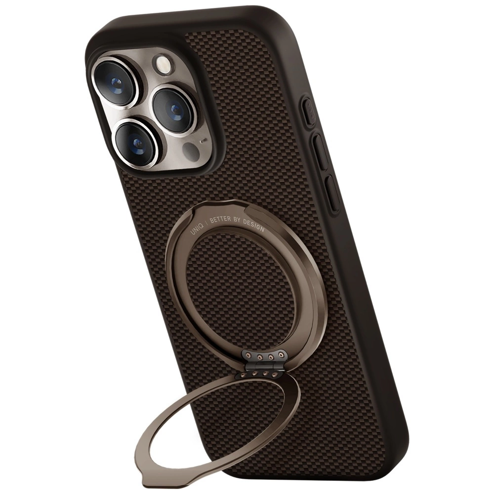 Uniq Keva Air Magclick Charging GripFit Case for iPhone 16 Pro - Browneng