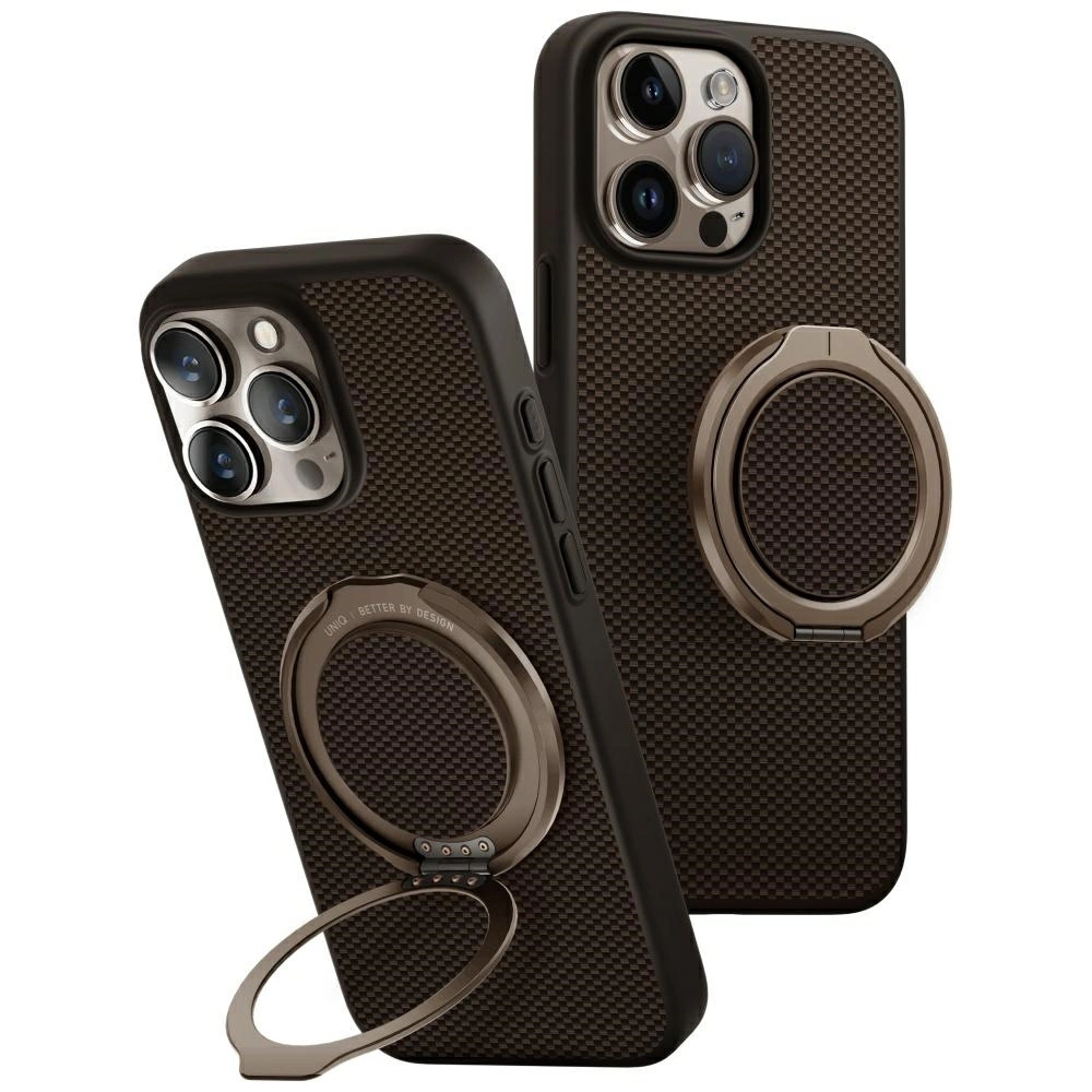 Uniq Keva Air Magclick Charging GripFit Case for iPhone 16 Pro Max - Browneng