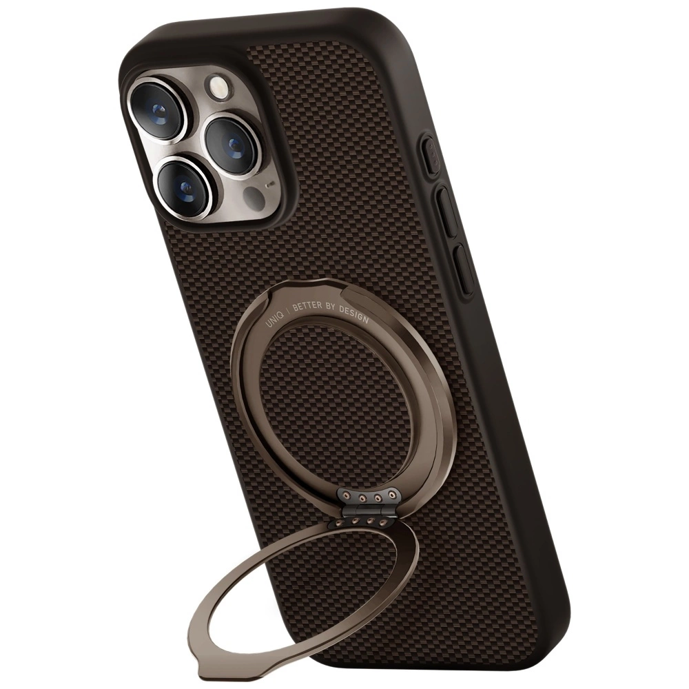 Uniq Keva Air Magclick Charging GripFit Case for iPhone 16 Pro Max - Browneng
