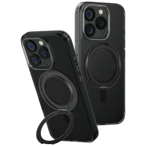 Uniq Swivix 360 Rotating Kickstand Case for iPhone 16 Pro - Blackeng