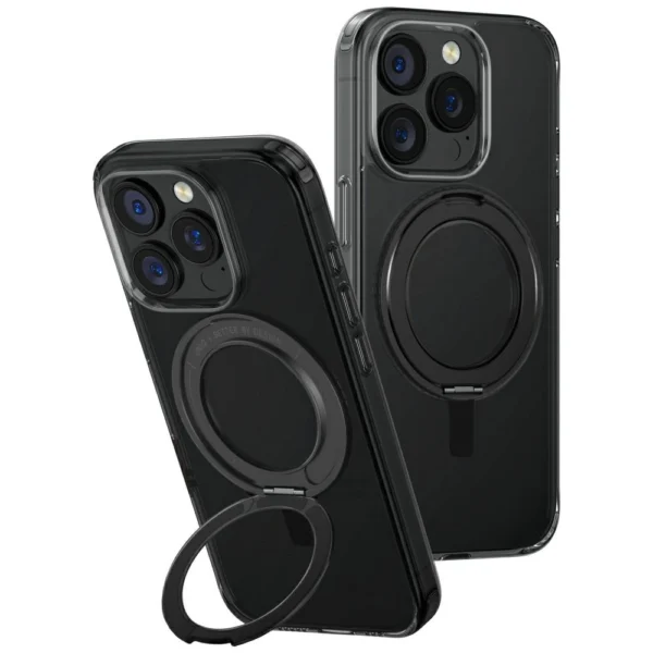 Uniq Swivix 360 Rotating Kickstand Case for iPhone 16 Pro - Blackeng