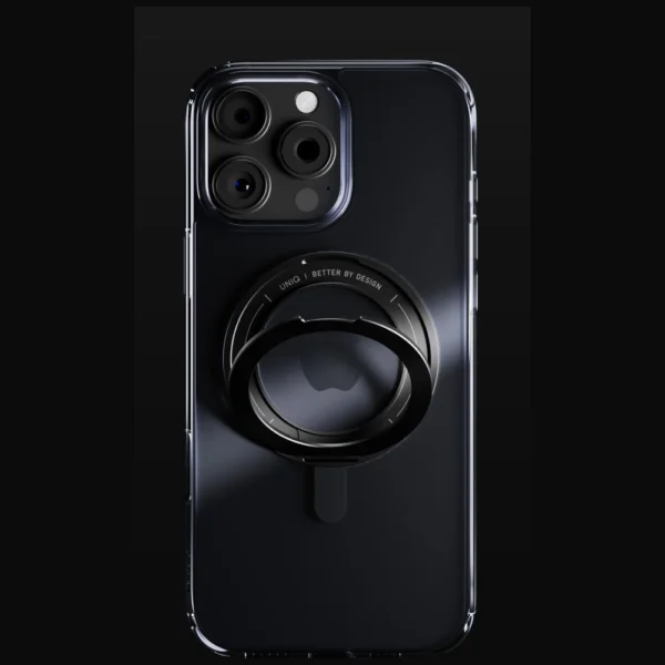 Uniq Swivix 360 Rotating Kickstand Case for iPhone 16 Pro - Blackeng