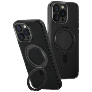 Uniq Swivix 360 Rotating Kickstand Case for iPhone 16 Pro Max - Blackeng