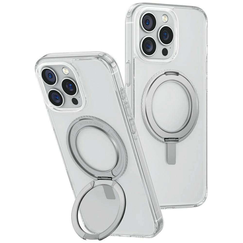 Uniq Swivix 360 Rotating Kickstand Case for iPhone 16 Pro Max - Cleareng