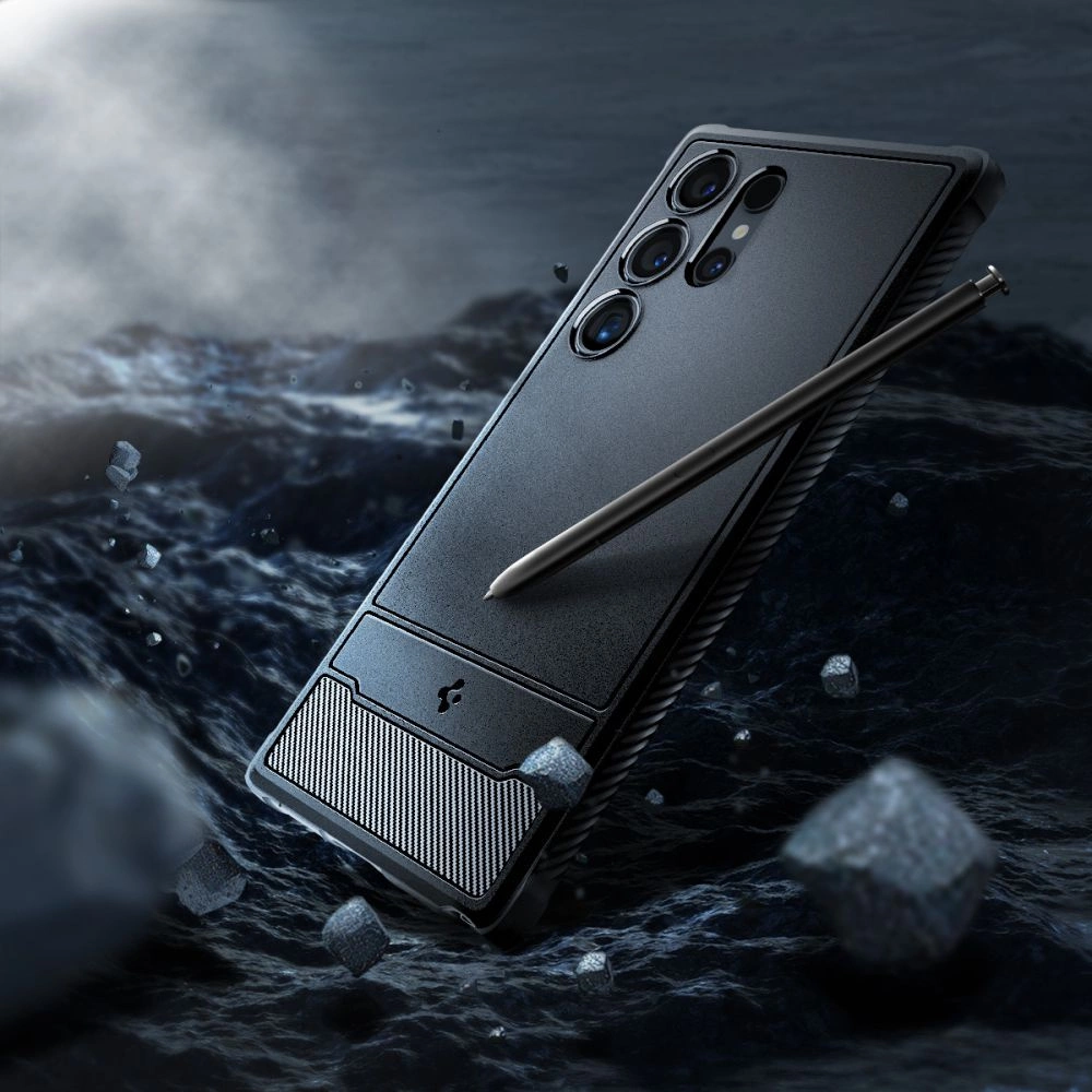 Spigen Rugged Armor Case for Samsung Galaxy S24 Ultra - Matte Blackeng