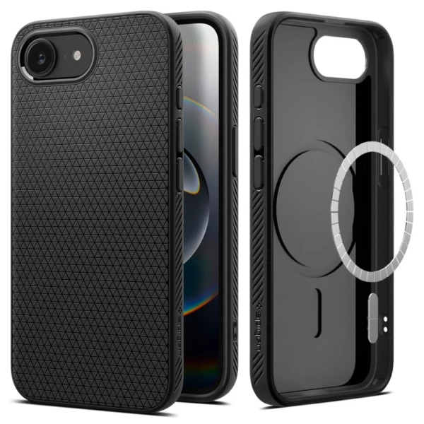 Spigen Liquid Air Mag MagSafe iPhone 16e Case - Matte Blackeng