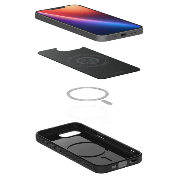 Spigen Liquid Air Mag MagSafe iPhone 16e Case - Matte Blackeng