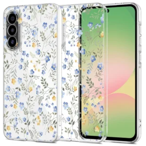 Tech-Protect FlexAir Case for Samsung Galaxy A56 5G - Daisies with Leaveseng