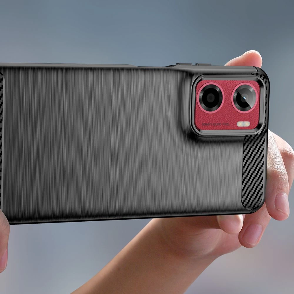 Tech-Protect TPUCarbon Case for Motorola Moto G05 / E15 - Blackeng