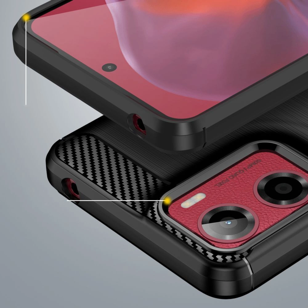 Tech-Protect TPUCarbon Case for Motorola Moto G05 / E15 - Blackeng