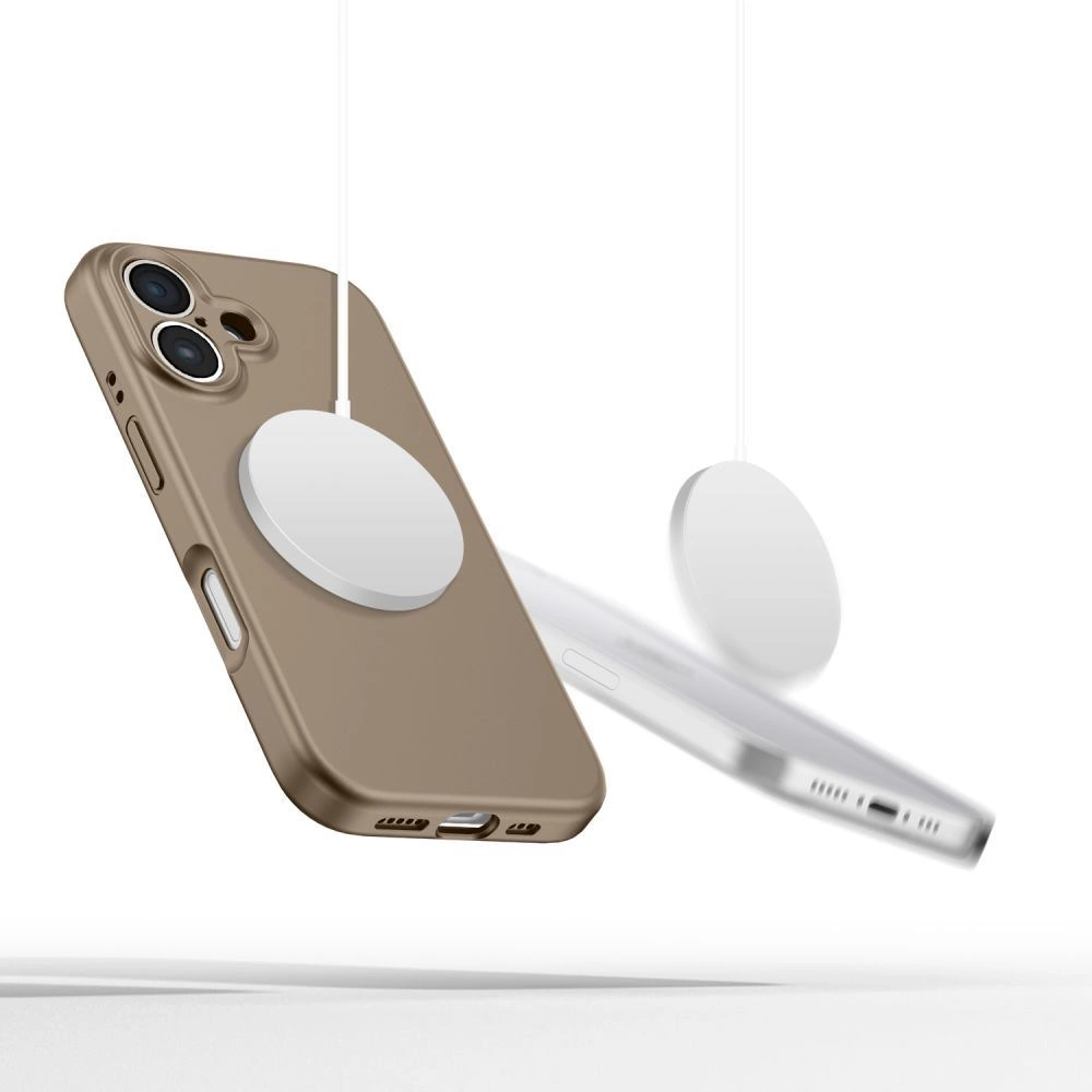 Tech-Protect Liquid Silicone MagSafe iPhone 16e Case - Browneng