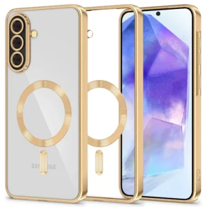 Tech-Protect MagFlex MagSafe Case for Samsung Galaxy A56 5G - Transparent Goldeng