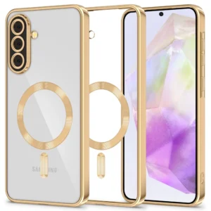 Tech-Protect MagFlex MagSafe Case for Samsung Galaxy A36 5G - Transparent Goldeng