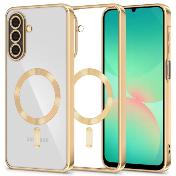 Tech-Protect MagFlex MagSafe Case for Samsung Galaxy A26 5G - Transparent Goldeng