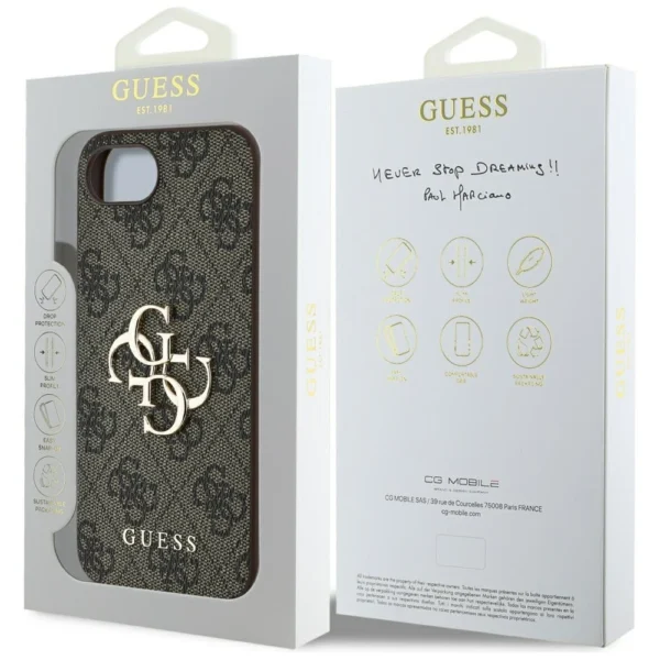 Guess 4G Big Logo iPhone 16e Case - Browneng
