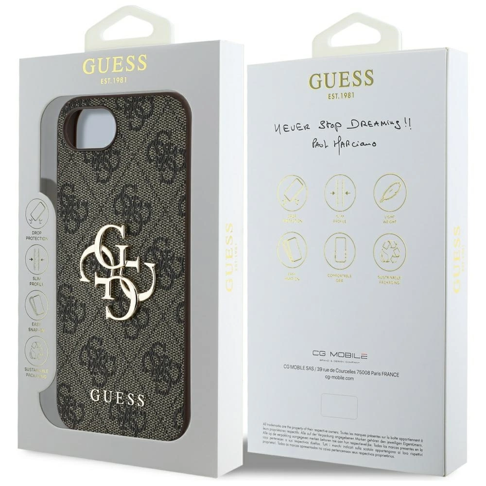 Guess 4G Big Logo iPhone 16e Case - Browneng