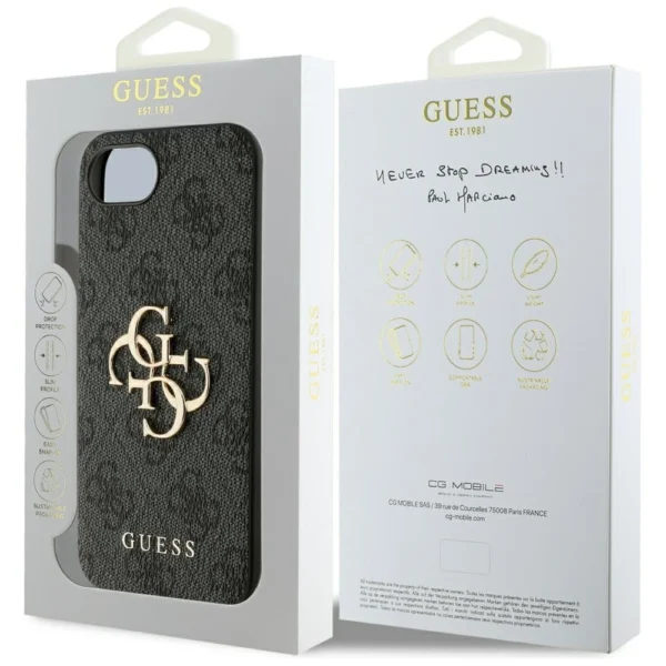 Guess 4G Big Logo iPhone 16e Case - Blackeng