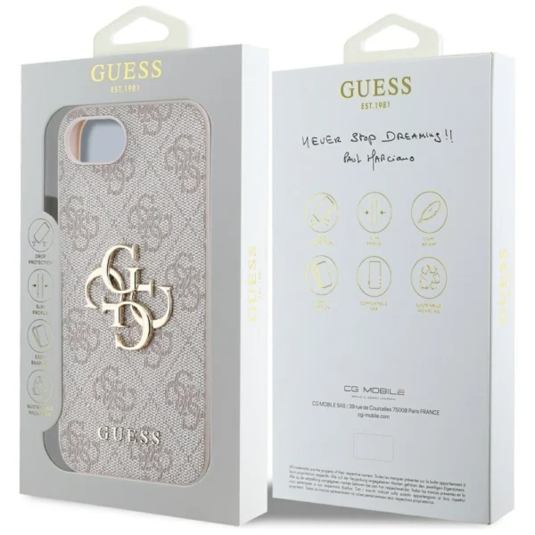 Guess 4G Big Logo iPhone 16e Case - Pinkeng