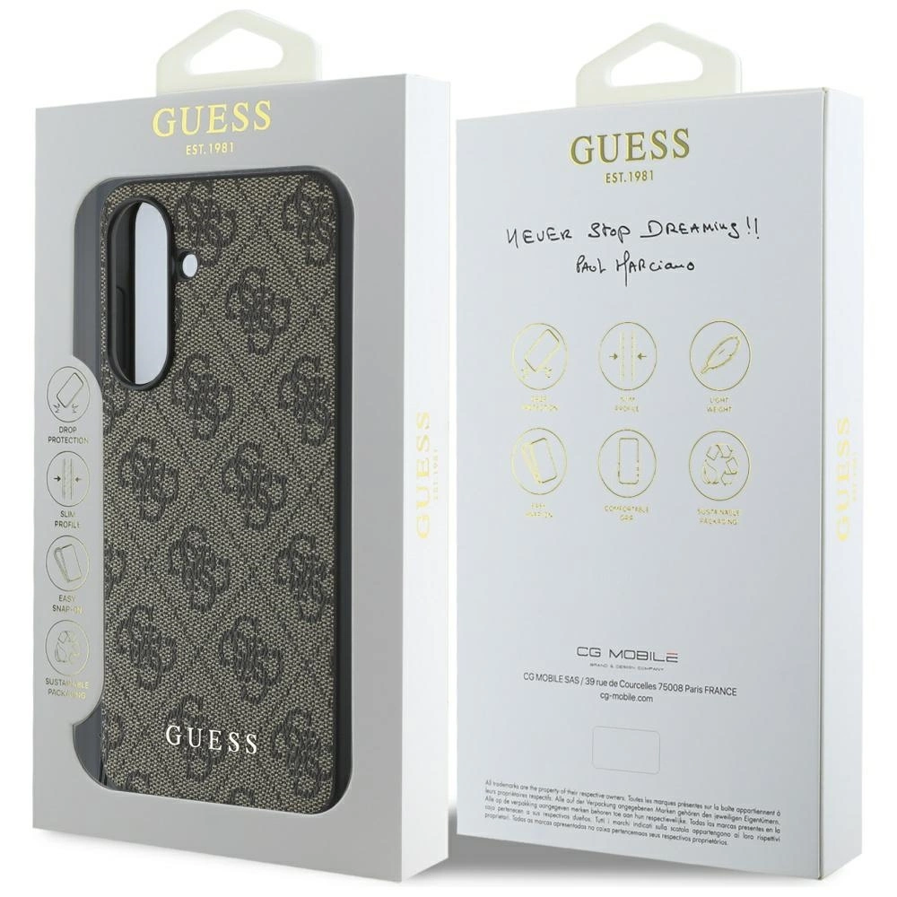 Guess 4G Charms Collection Case for Samsung Galaxy A56 - Browneng