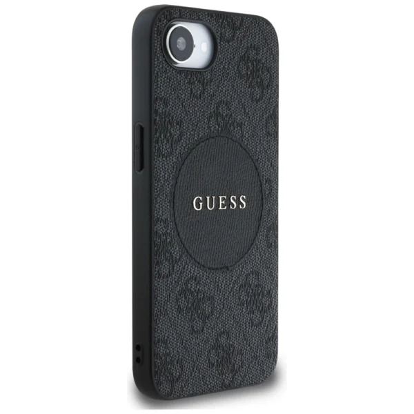 Guess 4G Circle Classic Logo MagSafe case for iPhone 16e - blackeng