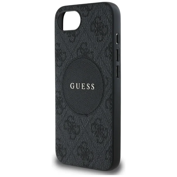 Guess 4G Circle Classic Logo MagSafe case for iPhone 16e - blackeng