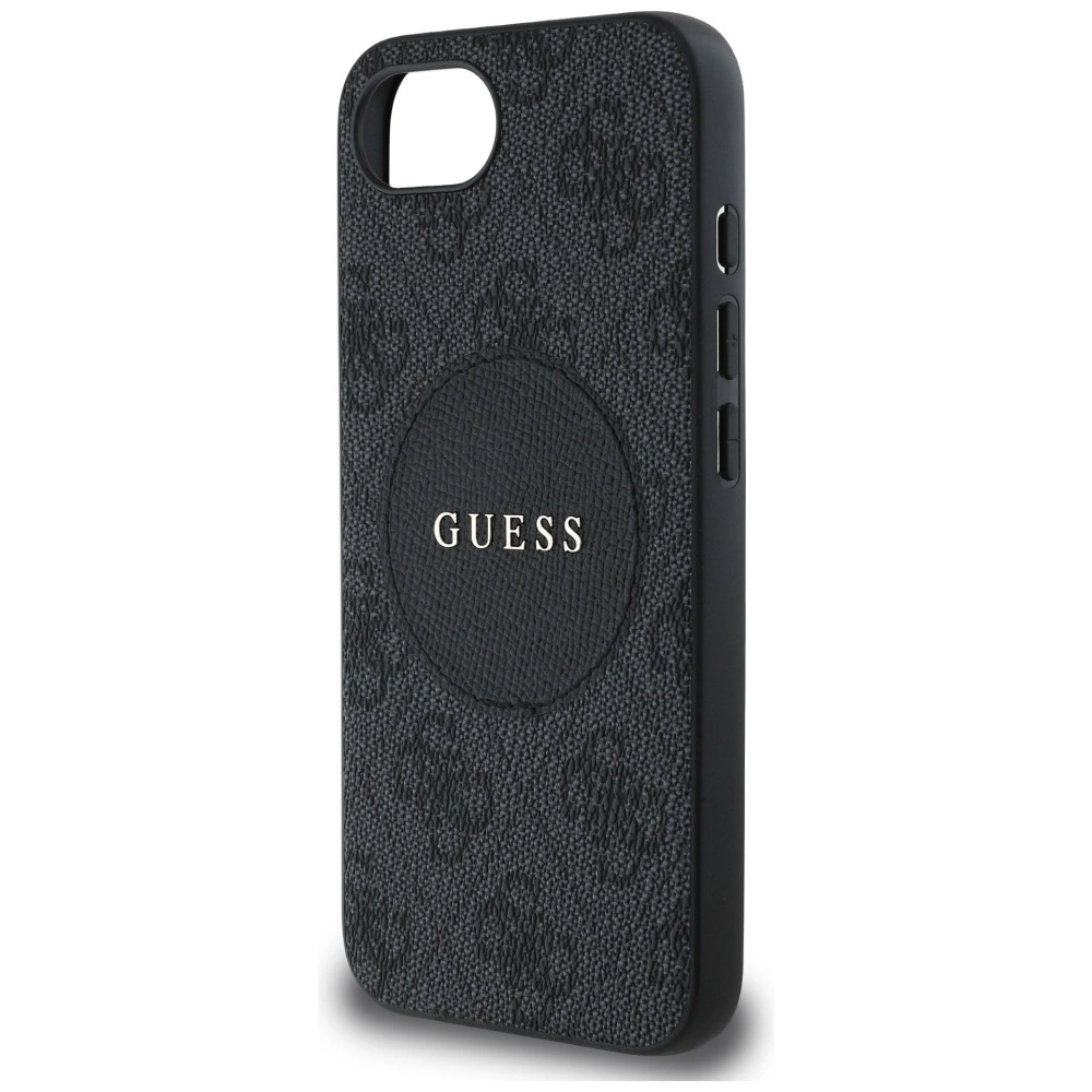 Guess 4G Circle Classic Logo MagSafe case for iPhone 16e - blackeng