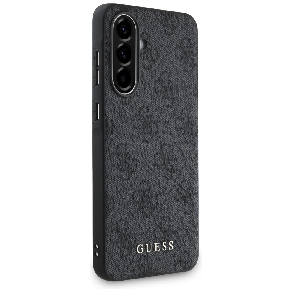 Guess 4G Metal Gold Logo Case for Samsung Galaxy A56 - Blackeng