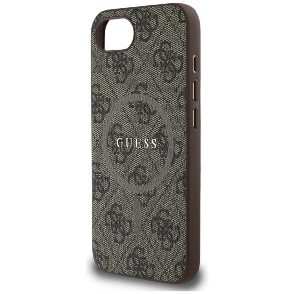 Guess 4G Ring Classic Logo MagSafe iPhone 16e Case - Browneng