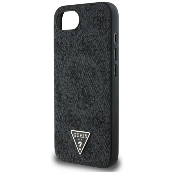 Guess 4G Ring Triangle Logo MagSafe case for iPhone 16e - blackeng