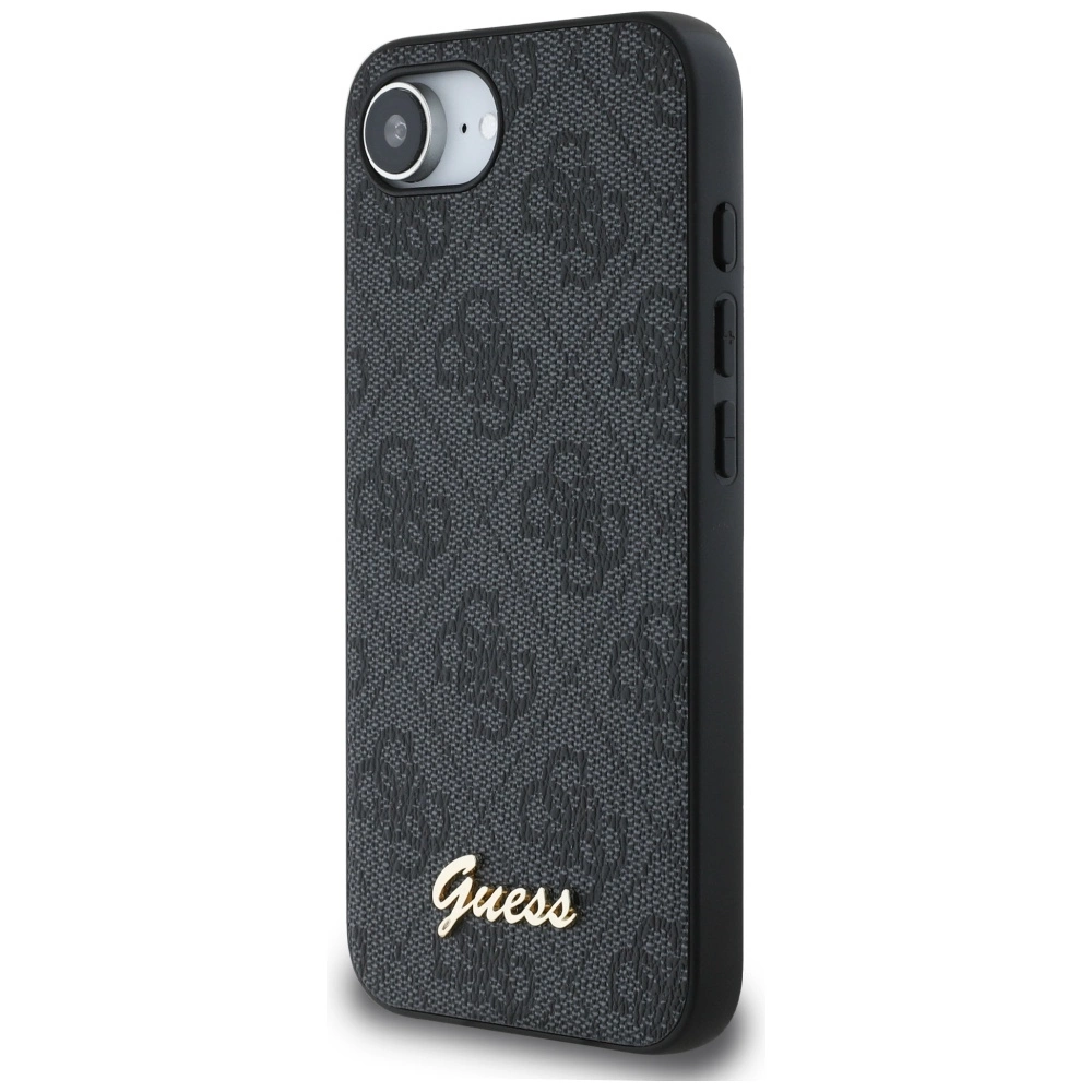 Guess 4G Script Logo MagSafe case for iPhone 16e - blackeng