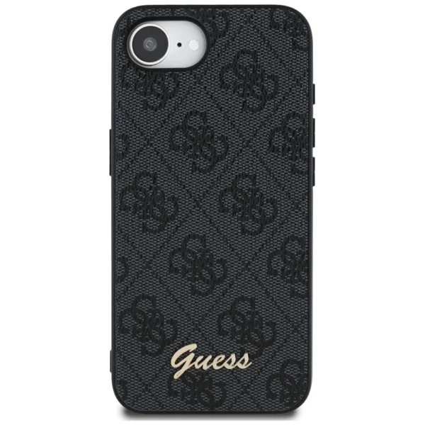 Guess 4G Script Logo MagSafe case for iPhone 16e - blackeng