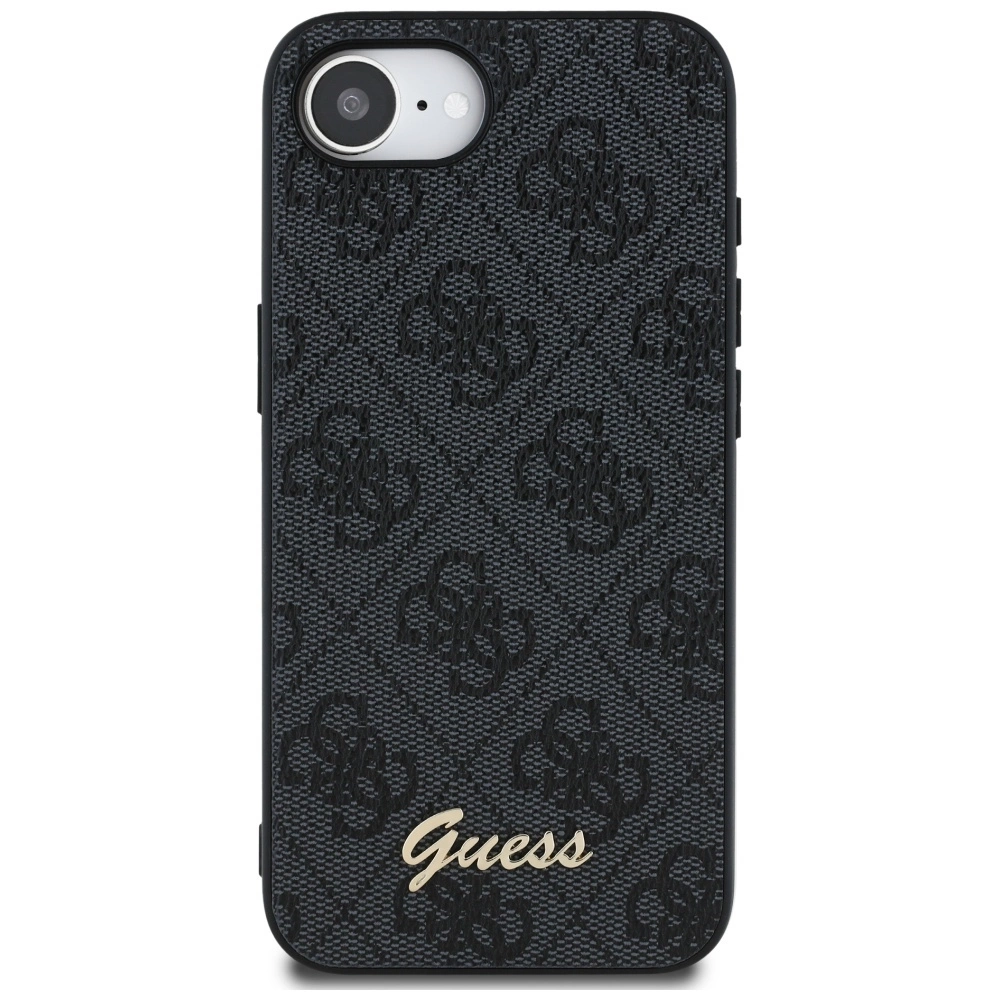 Guess 4G Script Logo MagSafe case for iPhone 16e - blackeng