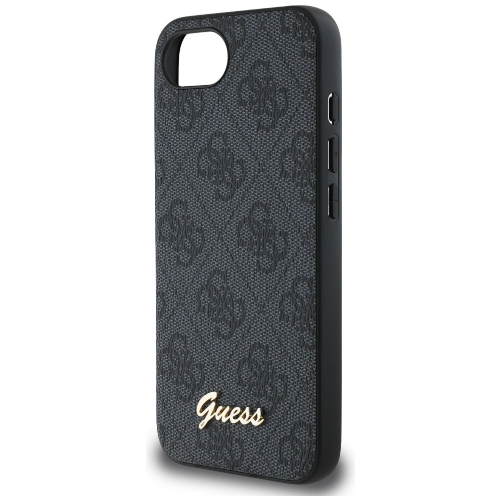 Guess 4G Script Logo MagSafe case for iPhone 16e - blackeng