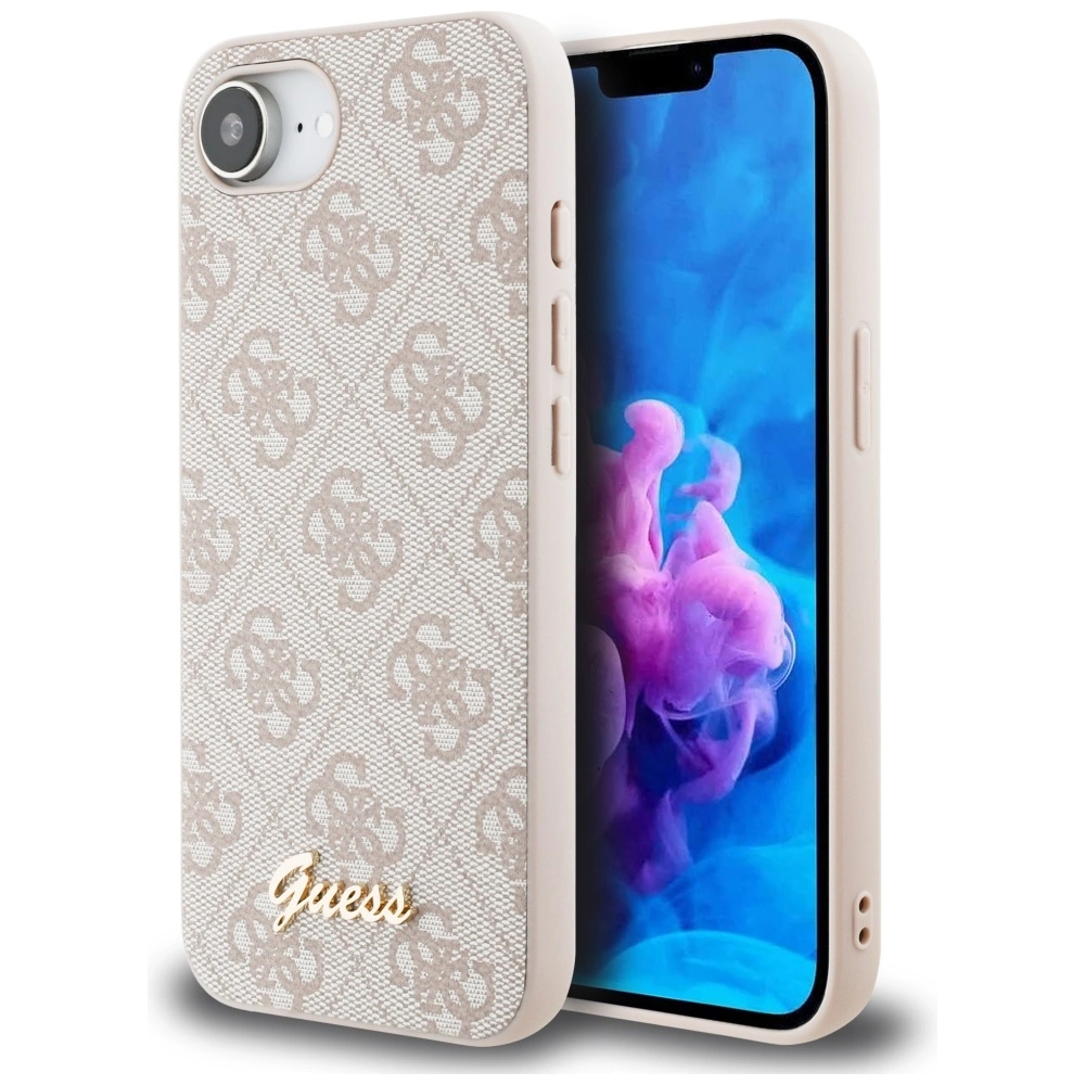 Guess 4G Script Logo MagSafe iPhone 16e Case - Pinkeng