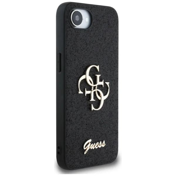 Guess Fixed Glitter Big 4G case for iPhone 16e - blackeng