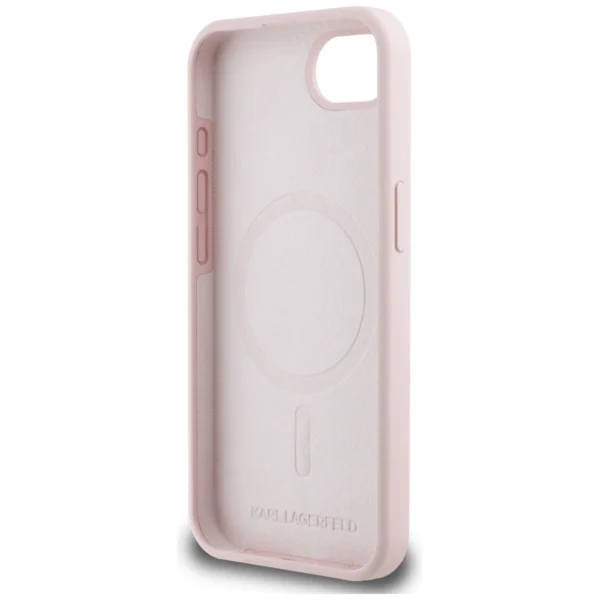 Karl Lagerfeld Silicone Karl&Choupette Heads MagSafe iPhone 16e Case - Pinkeng