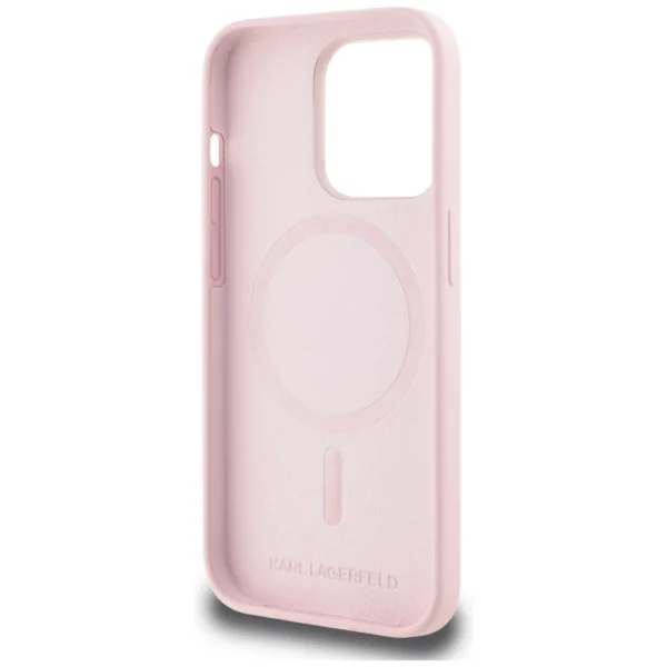 Karl Lagerfeld Silicone Karl&Choupette MagSafe Case for iPhone 14 Pro Max - Pinkeng