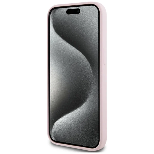 Karl Lagerfeld Silicone Karl&Choupette MagSafe iPhone 15 Plus Case - Pinkeng