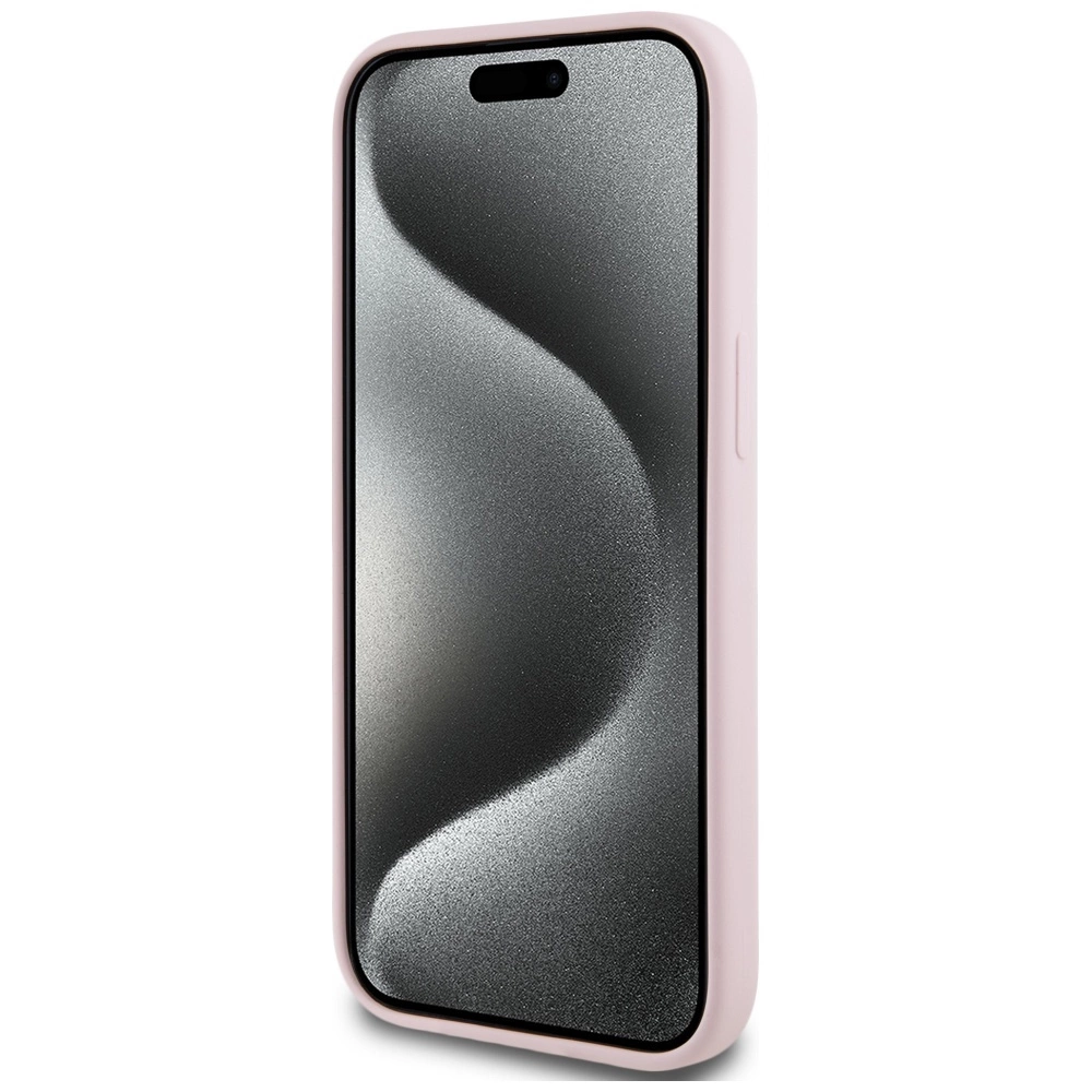 Karl Lagerfeld Silicone Karl&Choupette MagSafe iPhone 15 Plus Case - Pinkeng
