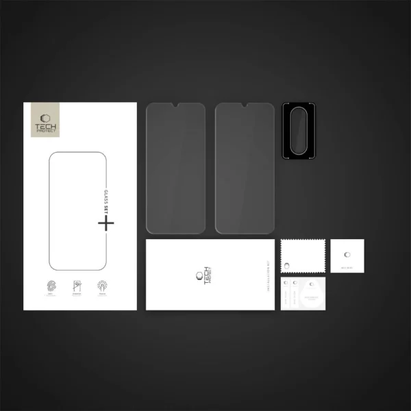 Tech-Protect Glass Set+ Tempered Glass for Samsung Galaxy A26 5G - Transparenteng
