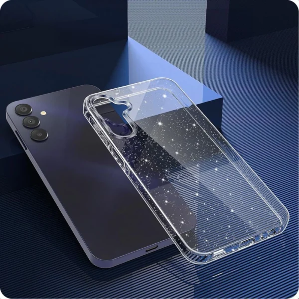 Tech-Protect FlexAir Case for Samsung Galaxy A26 5G - Clear-Glittereng