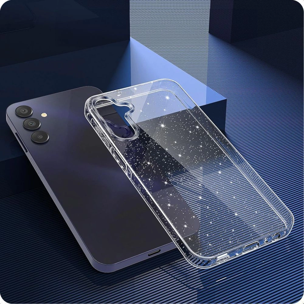 Tech-Protect FlexAir Case for Samsung Galaxy A26 5G - Clear-Glittereng